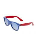 Junior Blue/Red RJ9066S Wayfarer Sunglasses 73348 by Ray-Ban from Hurleys