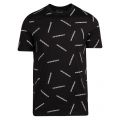 Mens Black Logo Print S/s T Shirt 55566 by Emporio Armani from Hurleys