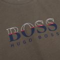 Boys Khaki Split Colour Logo S/s T Shirt 91329 by BOSS from Hurleys