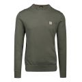 Casual Mens Khaki Kanovant Crew Knitted Jumper 99828 by BOSS from Hurleys