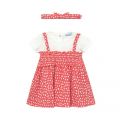 Infant Coral Spot Dress & Headband 82314 by Mayoral from Hurleys