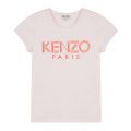 Junior Light Pink Logo S/s T Shirt 45886 by Kenzo from Hurleys