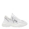 Womens White Branded Chunky Speed Trainers 51086 by Versace Jeans Couture from Hurleys