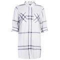 Lifestyle Womens White And Navy Bamburgh Check Shirt 21902 by Barbour from Hurleys