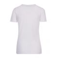 Womens Optical White Crystal Heart Slim Fit S/s T Shirt 89135 by Love Moschino from Hurleys