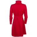 Womens Bright Red Aurore Long Wrap Collar Coat 62080 by Ted Baker from Hurleys