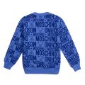 Boys Blue Toy Printed Sweat Top 82026 by Moschino from Hurleys
