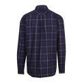 Mens Medieval Blue Tartan Check L/s Shirt 52243 by Fred Perry from Hurleys