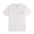 Boys Gauze White Small Logo S/s T Shirt 87586 by C.P. Company Undersixteen from Hurleys