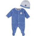 Baby Pale Blue Babygrow & Hat Set 13378 by Timberland from Hurleys