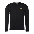 Mens Black Logo L/s T Shirt 11985 by Barbour International from Hurleys