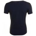 Womens Blue Training Logo Series Glitter S/s Tee Shirt