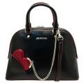 Womens Black Heart & Chain Tote Bag 66042 by Love Moschino from Hurleys