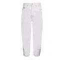 Womens White Branded Mom Fit Jeans 43722 by Versace Jeans Couture from Hurleys
