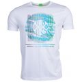 Mens White Tee 3 S/s Tee Shirt 6606 by BOSS Green from Hurleys