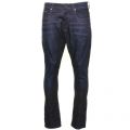 Mens Dark Aged Wash 3301 Tapered Fit Jeans