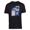 Mens Navy Leaf Block Regular Fit S/s T Shirt 40891 by PS Paul Smith from Hurleys