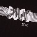Boys Black Graphic Logo S/s Tee Shirt
