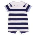 Baby Navy Striped Short Romper 40049 by Mayoral from Hurleys