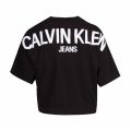Womens Black Back Print Logo S/s T Shirt 74580 by Calvin Klein from Hurleys