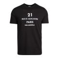 Mens Black Rue St Guillaume S/s T Shirt 76934 by Karl Lagerfeld from Hurleys