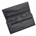 Womens Navy Leather Travel Wallet 47539 by Barbour from Hurleys