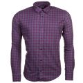 Mens Charcoal Skid L/s Shirt 69374 by Barbour International from Hurleys
