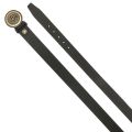 Mens Black Oval Logo Buckle Belt 110792 by Versace Jeans Couture from Hurleys