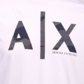 Mens White Camo Detail Logo S/s T Shirt 107287 by Armani Exchange from Hurleys