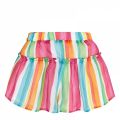 Girls Multicoloured Stripe Bow Voile Shorts 58329 by Mayoral from Hurleys