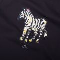 Mens Dark Navy Graffiti Zebra Regular Fit S/s T Shirt 92646 by PS Paul Smith from Hurleys