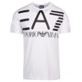 Mens White Train Oversize Logo S/s T Shirt 38360 by EA7 from Hurleys
