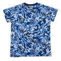 Boys Electric Blue Camo Print S/s T Shirt 91744 by Kenzo from Hurleys