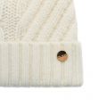 Womens Cream Lisabet Cable Knitted Pom Pom Hat 68599 by Ted Baker from Hurleys