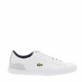 Mens White & Navy Lerond Trainers 33826 by Lacoste from Hurleys