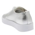 Womens Silver Metallic Tumbled Trainers 37220 by Emporio Armani from Hurleys