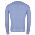Casual Mens Light Blue Akusto Crew Neck Knitted Jumper 34460 by BOSS from Hurleys