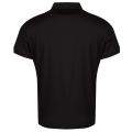 Emporio Aramni Mens Black Flat Knit Collar S/s Polo Shirt 22334 by Emporio Armani from Hurleys
