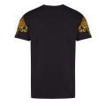 Mens Black Leo Baroque Print Slim Fit S/s T Shirt 43708 by Versace Jeans Couture from Hurleys