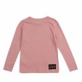 Girls Soothing Pink Branded L/s T Shirt 77283 by Calvin Klein from Hurleys