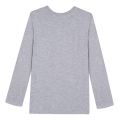 Boys Grey Marl Tiger L/s T Shirt 30841 by Kenzo from Hurleys