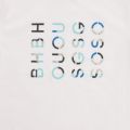 Boys White Logo S/s T Shirt & Short Set 86479 by BOSS from Hurleys