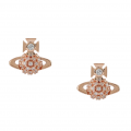 Womens Pink Gold Donna Bas Relief Earrings 101496 by Vivienne Westwood from Hurleys