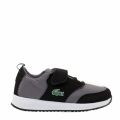 Child Black & Grey L.ight 318 Trainers (10-1) 33794 by Lacoste from Hurleys