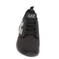Mens Black Logo Simple Racer Trainers 30671 by EA7 from Hurleys