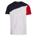 Athleisure Mens Navy/Red Tee 6 Graphic Logo S/s T Shirt 36914 by BOSS from Hurleys