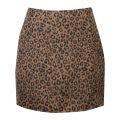 Womens Toffee Vijunila Animal Short Skirt 49755 by Vila from Hurleys