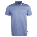 Mens Purple Poodal Stripe Detail S/s Polo Shirt 23648 by Ted Baker from Hurleys
