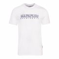 Mens White Sebel Branded S/s T Shirt 80090 by Napapijri from Hurleys