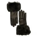 Womens Black Jullian Fur Gloves 16912 by Ted Baker from Hurleys
